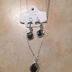 Necklace and earrings